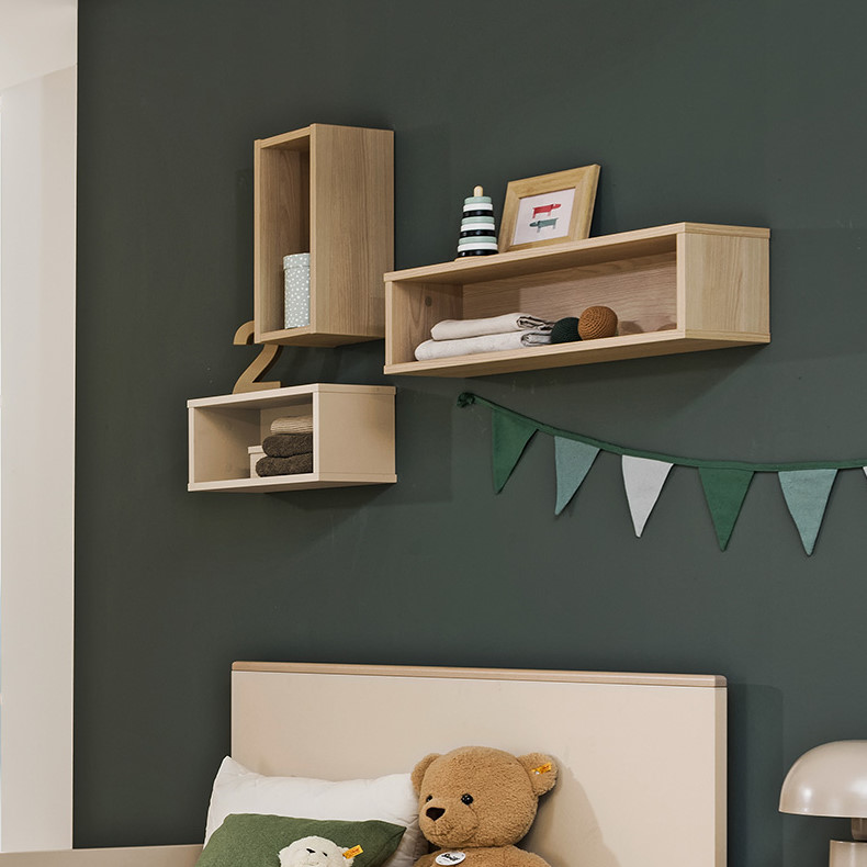 Wandregal Rechteckig Lang Scandi Wood 2