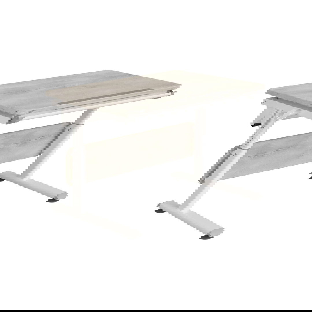 Schreibtisch Diego 105 Weiss Beige 1