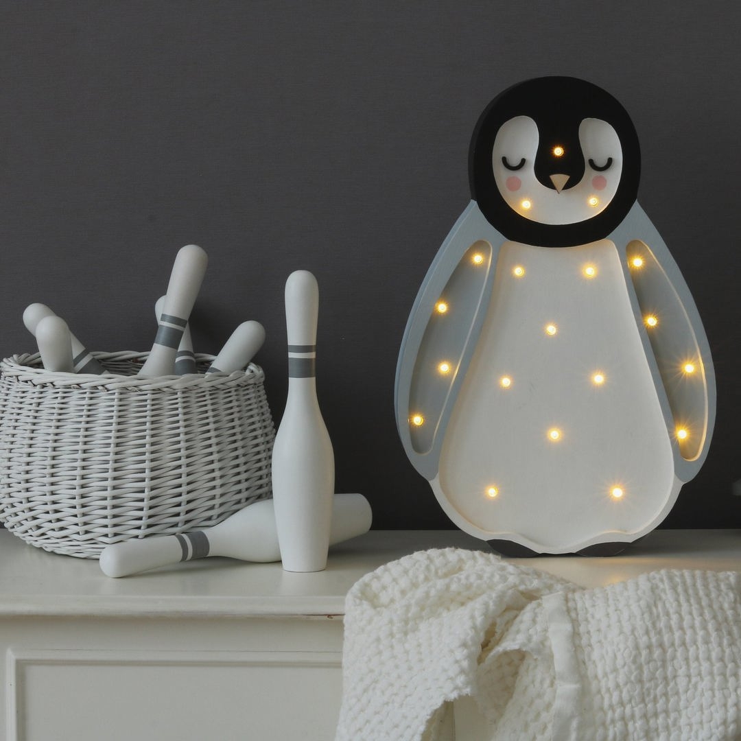 Nachtlampe Baby Pinguin Light Grey 2