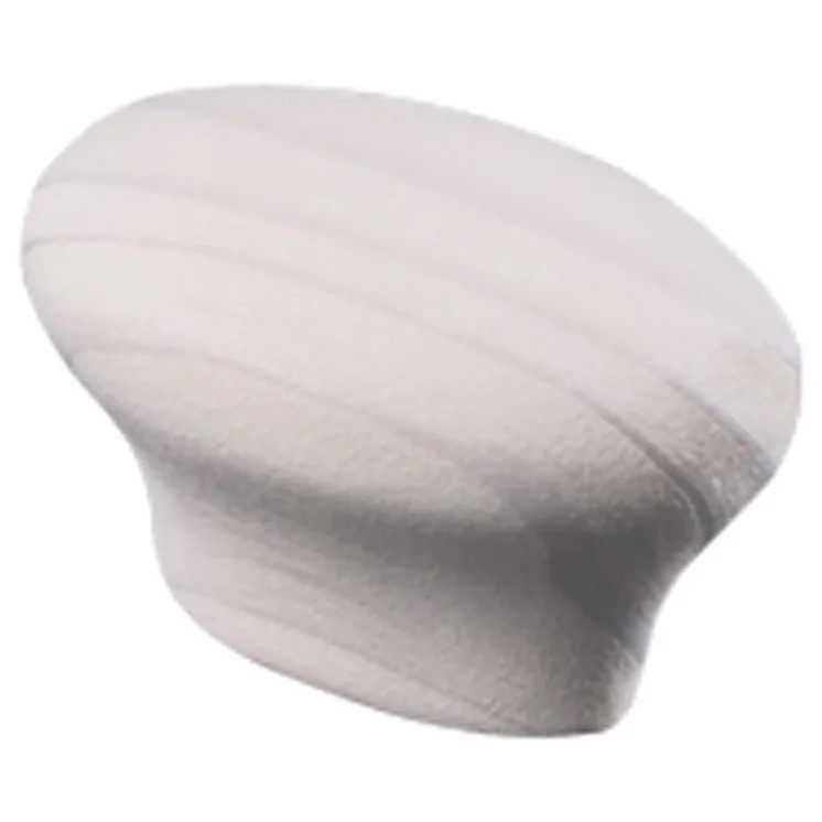 Ovaler Holzgriff Weiss lasiert