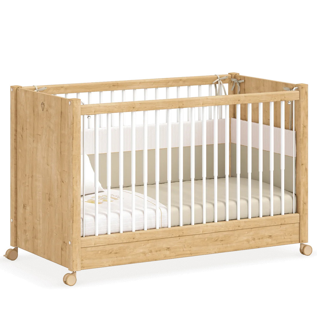 Babybett 2 in 1 Eiche 1