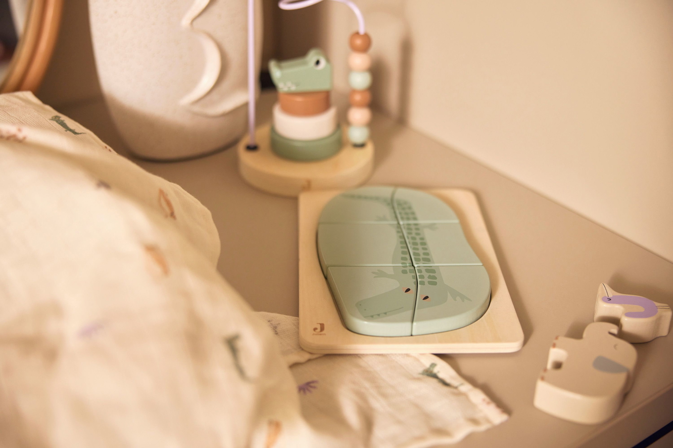 Puzzle aus Holz Krokodil 3