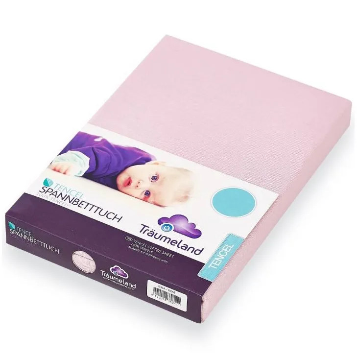 Fixleintuch Tencel Extra Hoch 60x120cm + 70x140cm Rosa 1