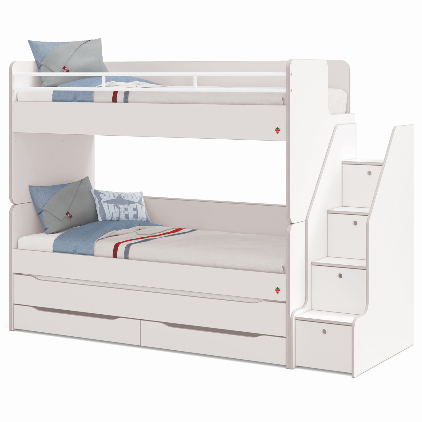 Hochbett Studio Set Weiss, Set 1