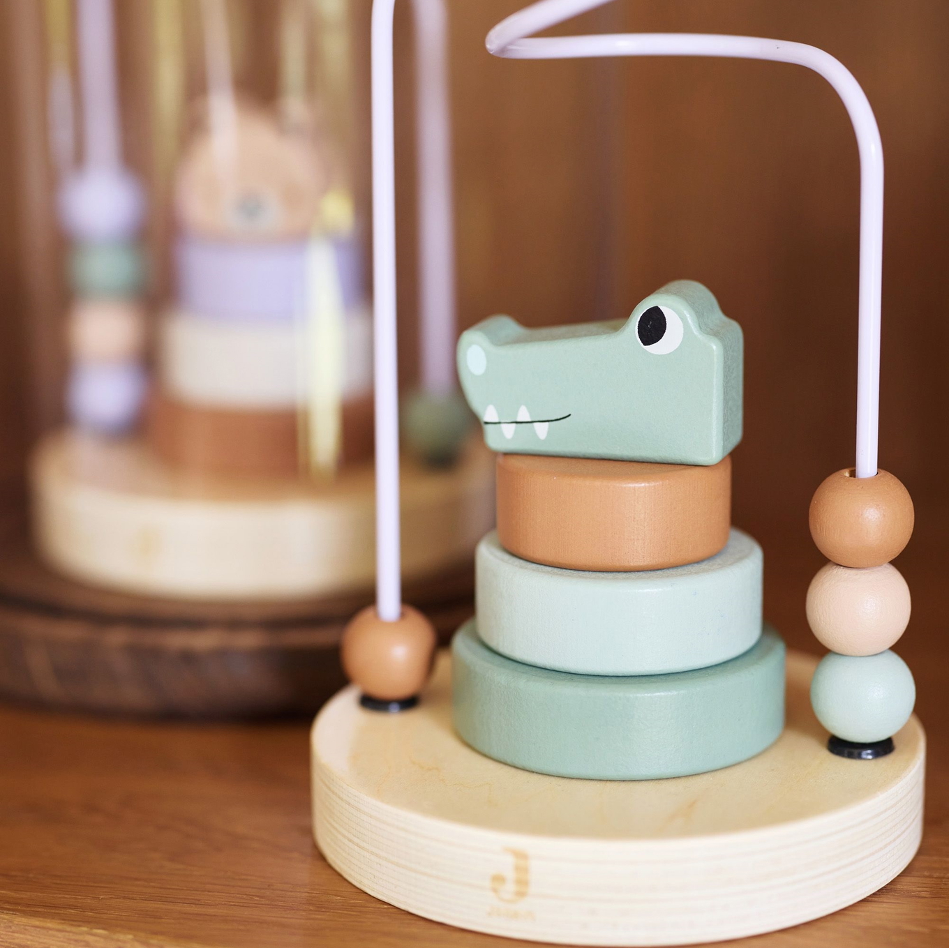 Aktivitätsspirale Aus Holz Krokodil 2