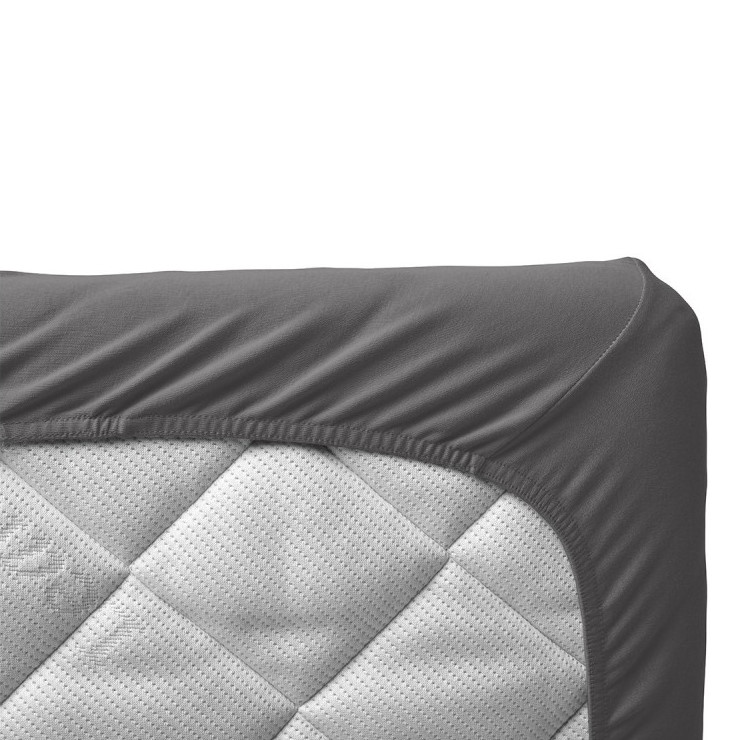 Fixleintuch für Babybett 2 Stück Cool Grey 3