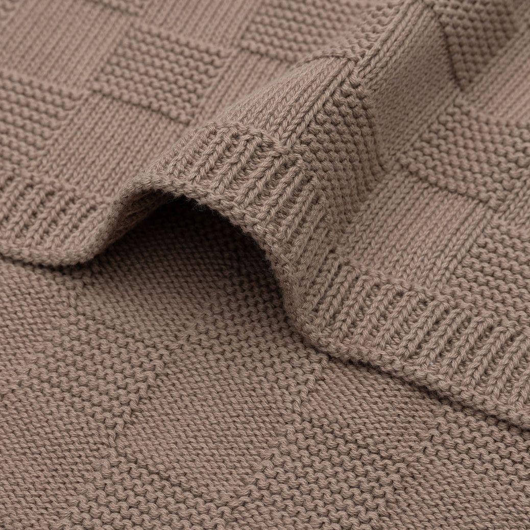 Decke Box Knit Milky Coffee 6