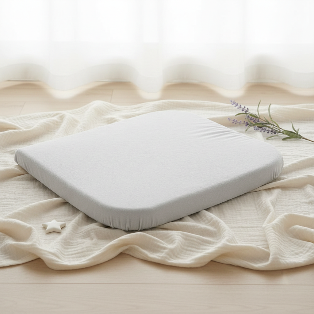 Wickelkissenbezug Stretch Uni Light Grey 3