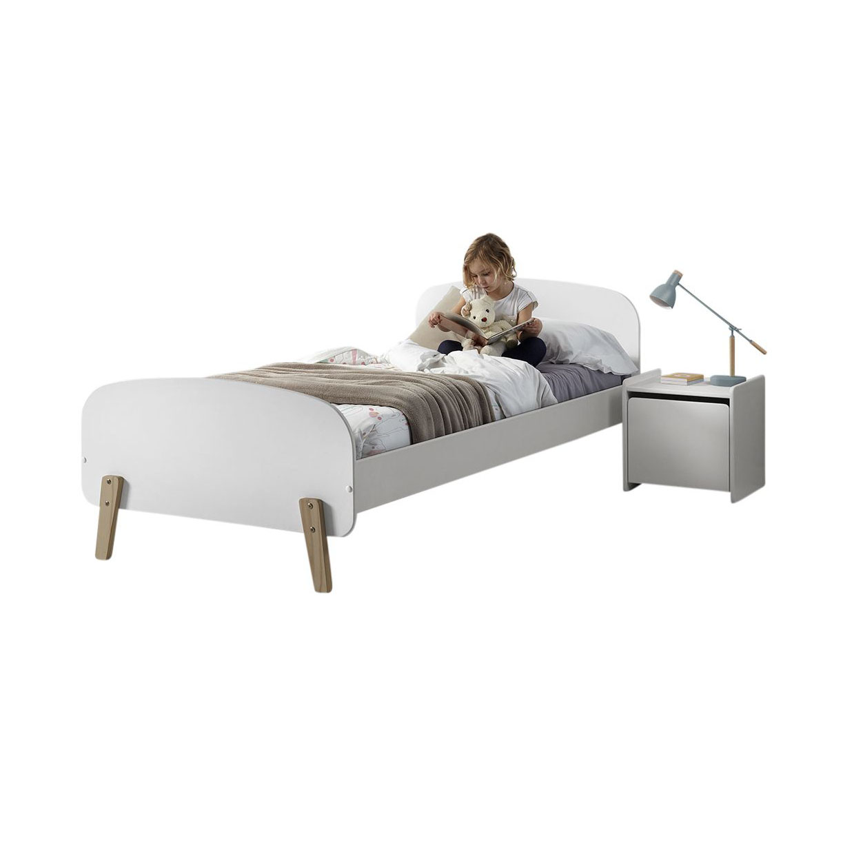 Kinderzimmer Kiddy 2-teilig Set Weiss