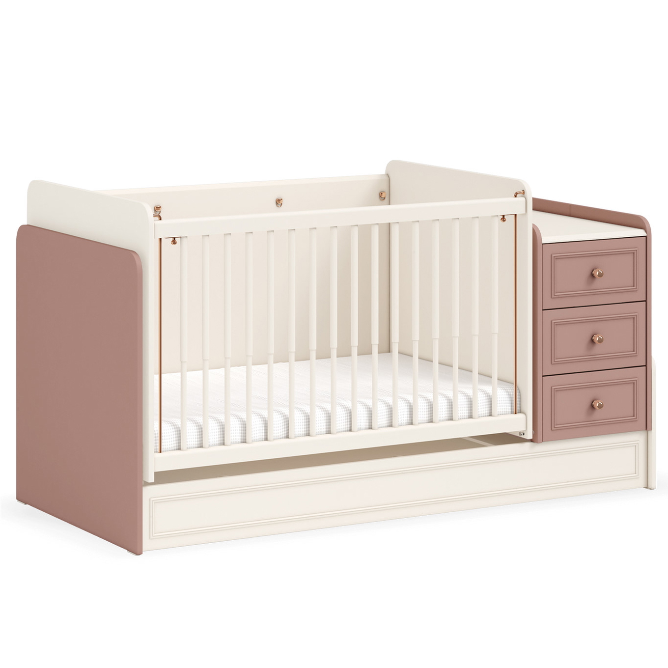 Babybett Elegance Umbaubar Klein