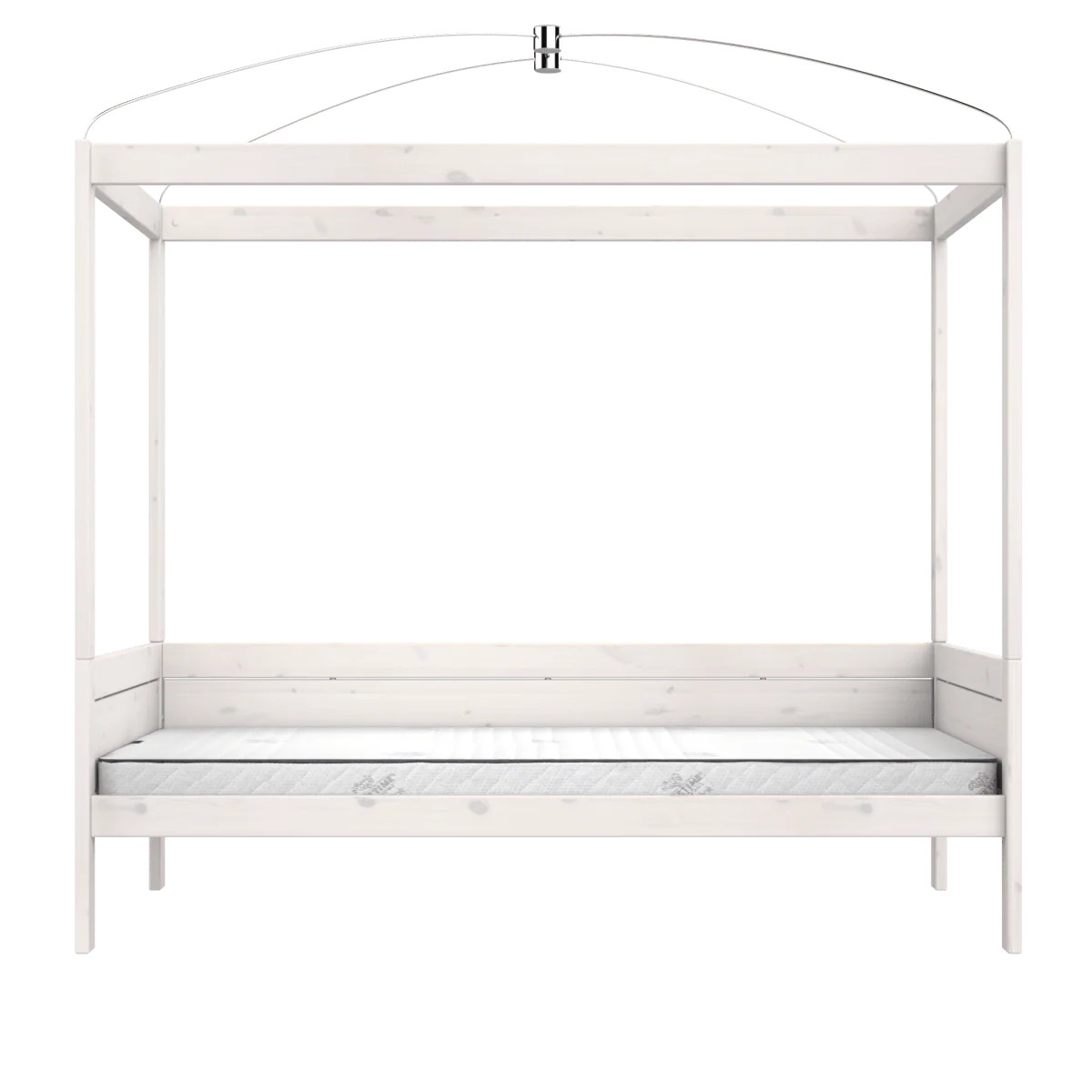 Himmelbett Lifetime Deluxe Lattenrost, Weiss lasiert, 120 x 200 cm 3