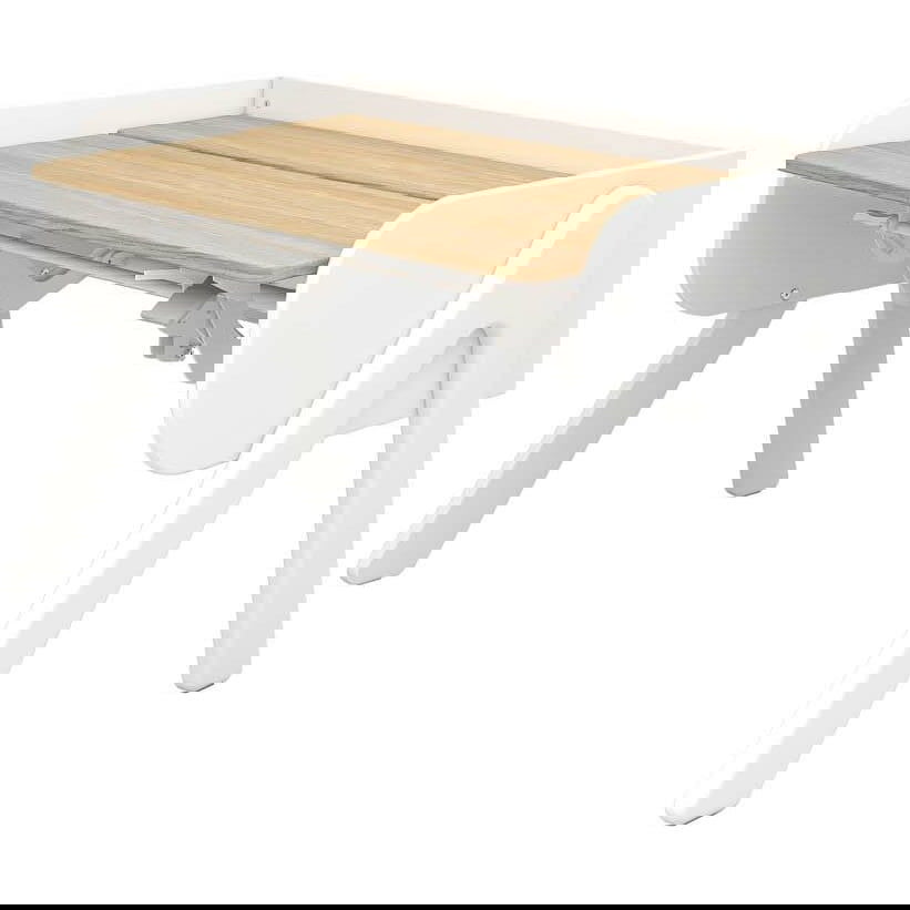 Schreibtisch Woody Nor Weiss/Eiche 1