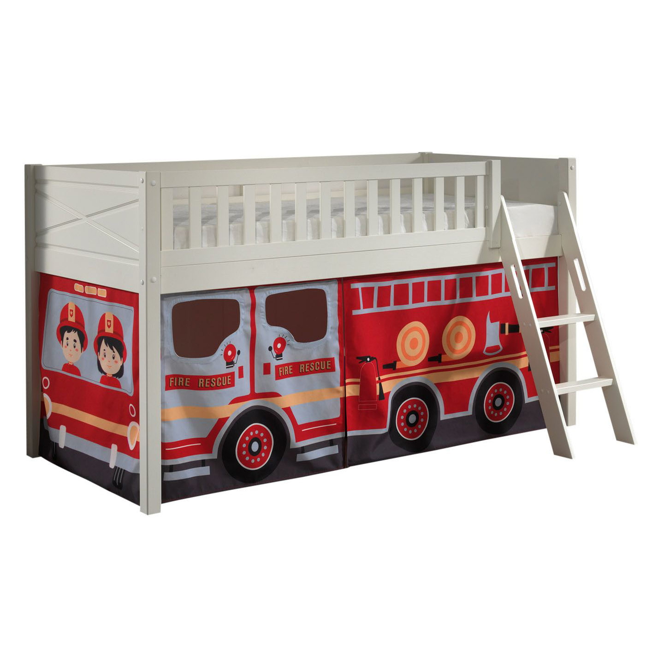 Halbhohes Bett Scott Fire Truck 1