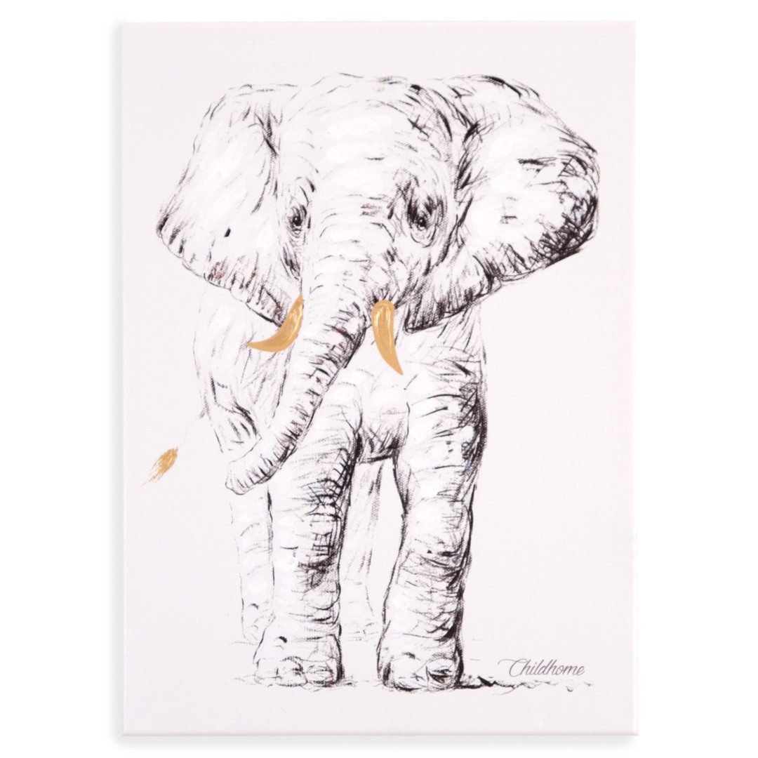 Ölgemälde Elefant