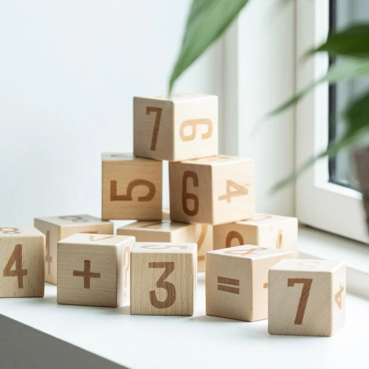 Zahlenblöcke aus Holz #2