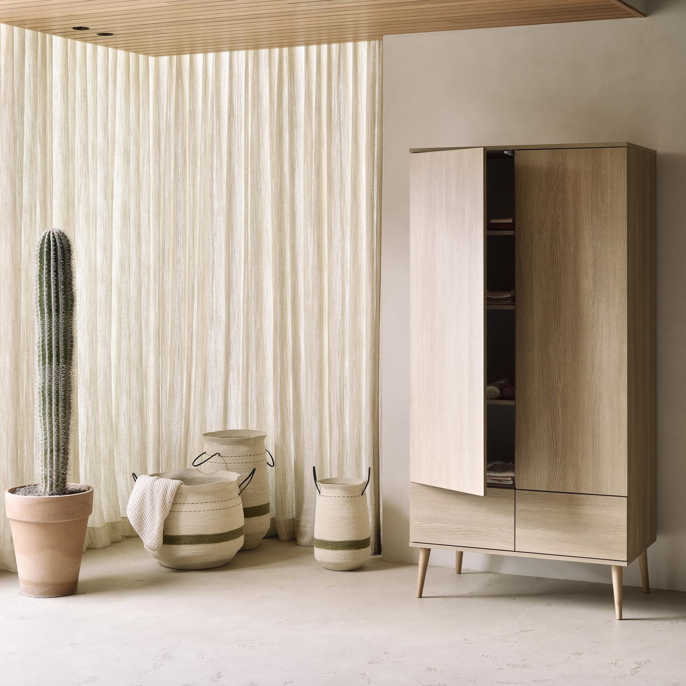 Kleiderschrank Flow Honey Ash, 2-türig #2