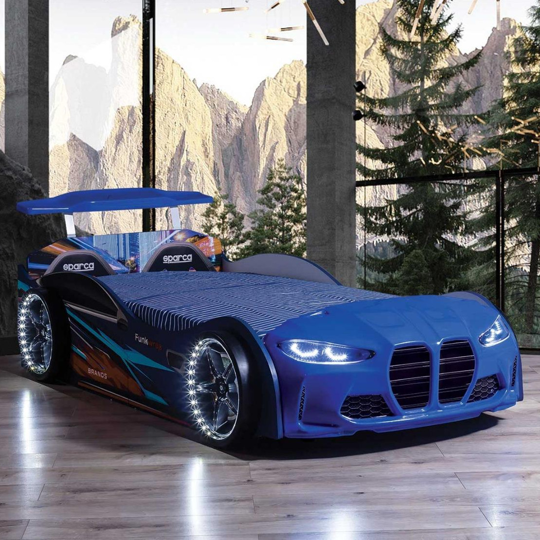Autobett GT Racer Blau 3