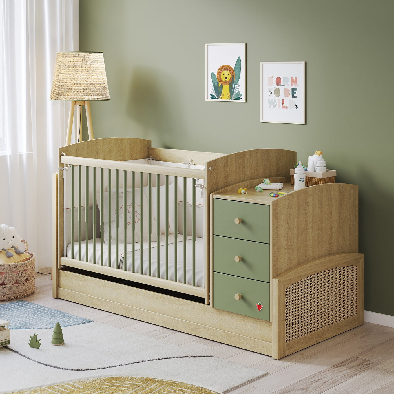 Babybett Loof Umbaubar Klein #2