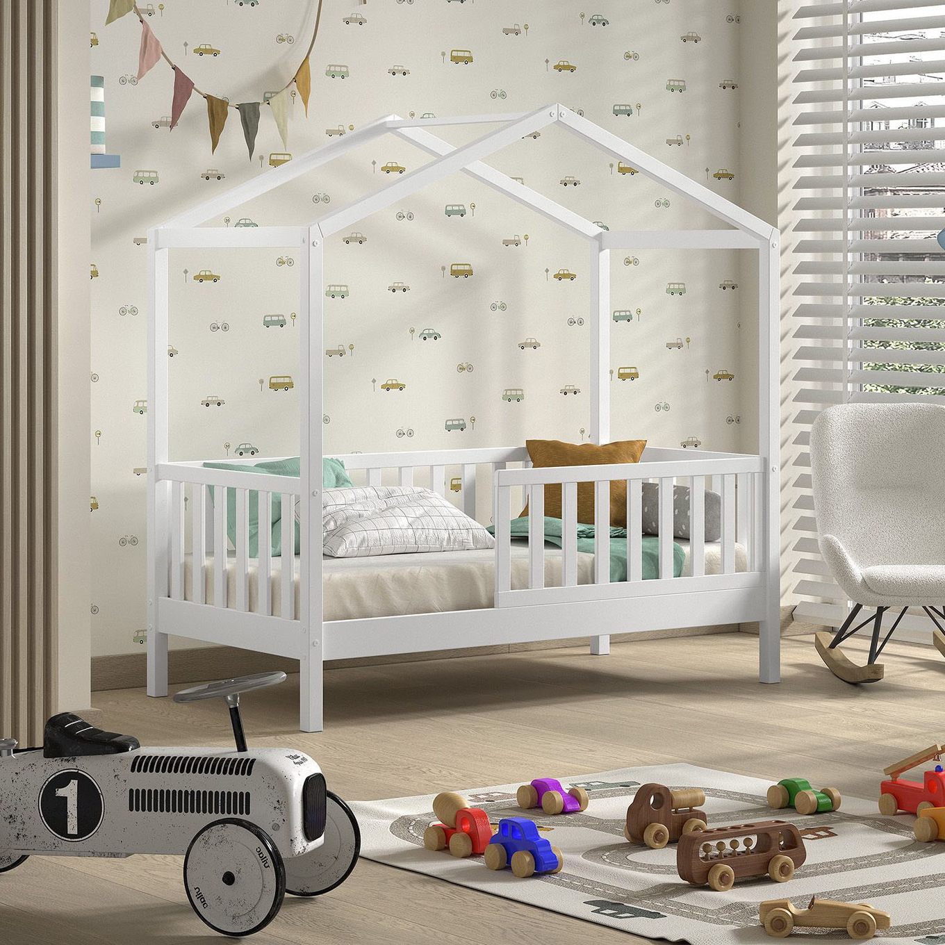 Hausbett Dallas Junior Weiss 3