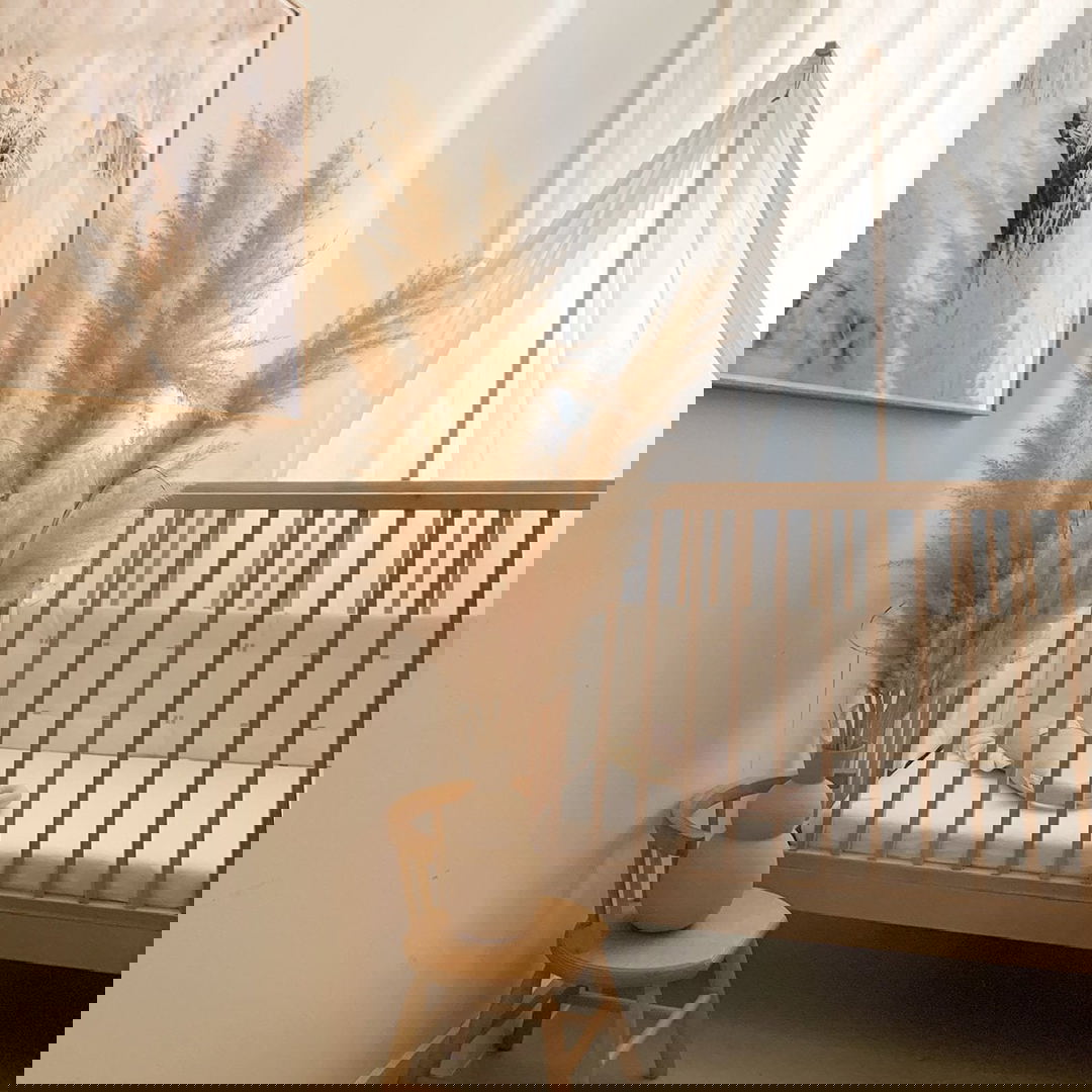 Himmelgestell Leander Linea Babybett Buche 2