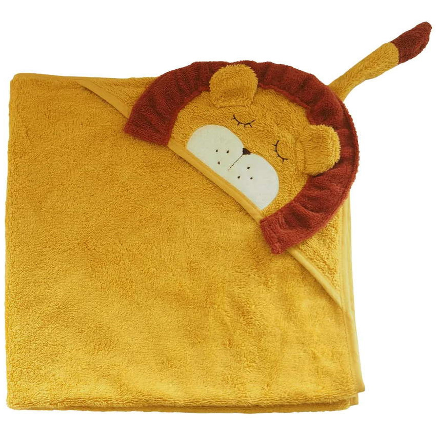 Badetuch mit Kapuze Löwe