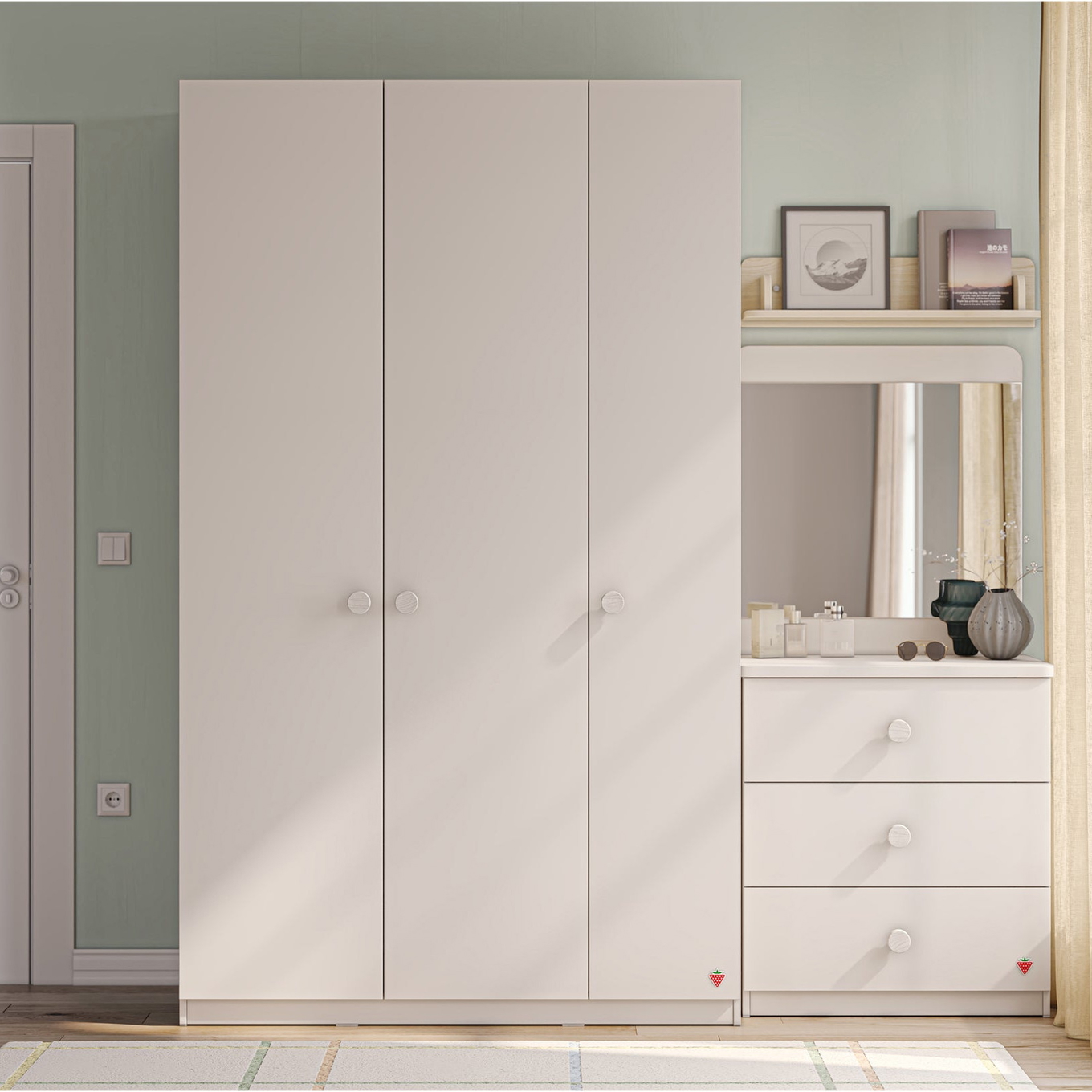 Kleiderschrank Varia 3-türig 4