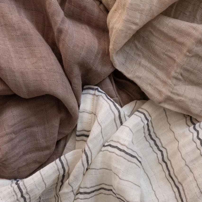 Spucktücher Cream Stripe 3er-Set 3