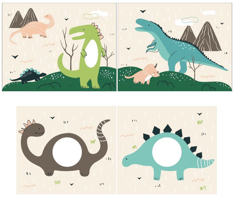 Halbhohes Bett Scott Dino mit Rutsche 5