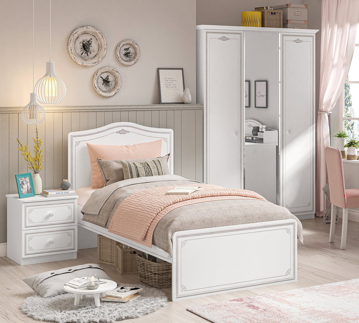 Bett Selena Grau, Standard, 120 x 200 cm #2