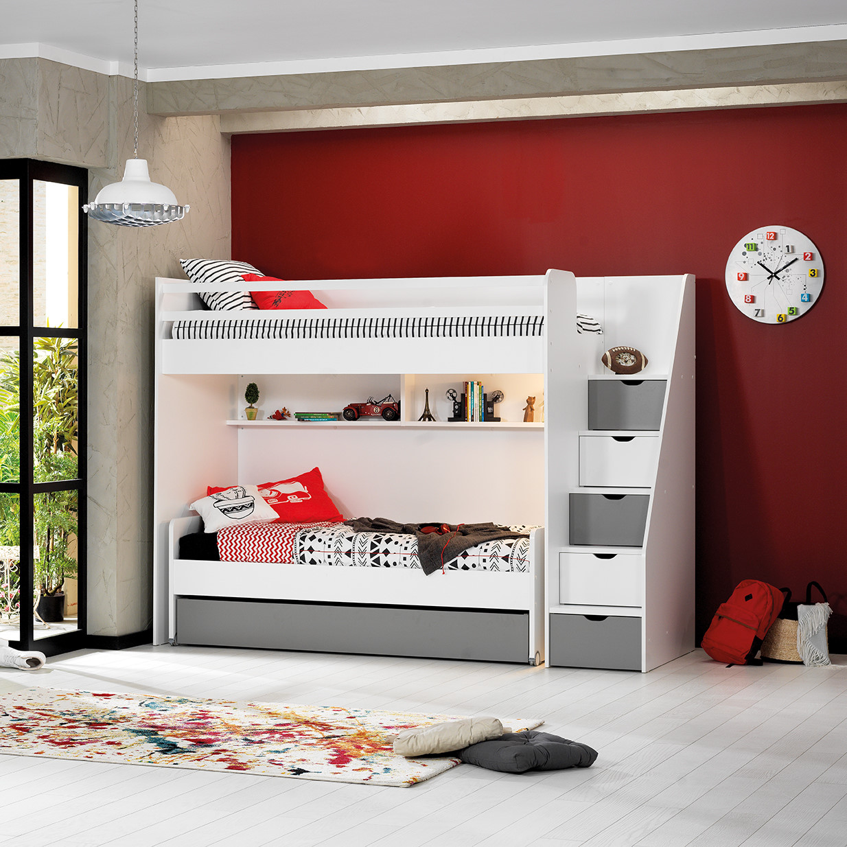 Hochbett Neo Set Grau, Set 2