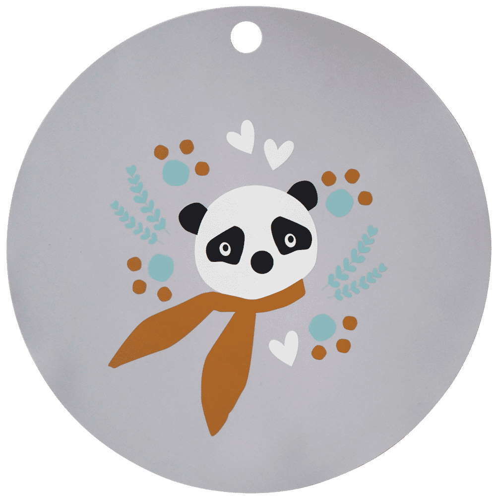 Silikonmatte Panda