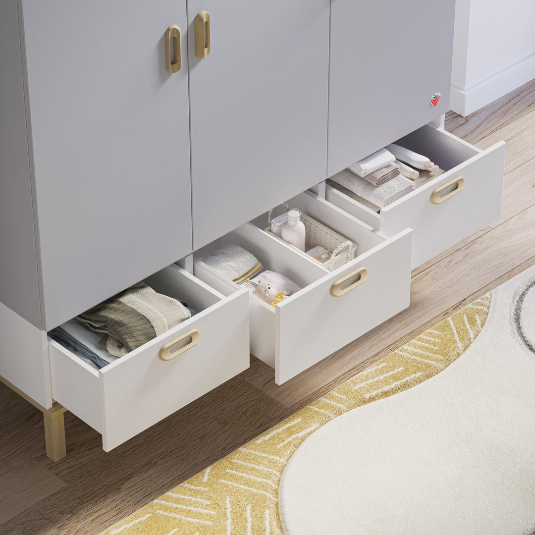 Kleiderschrank Mino 3-türig 4