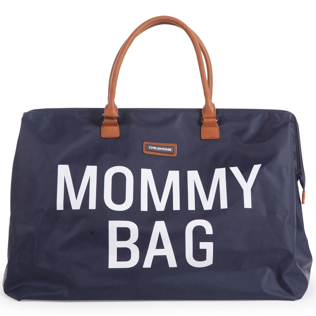 Mommy Bag Navy Weiss 1