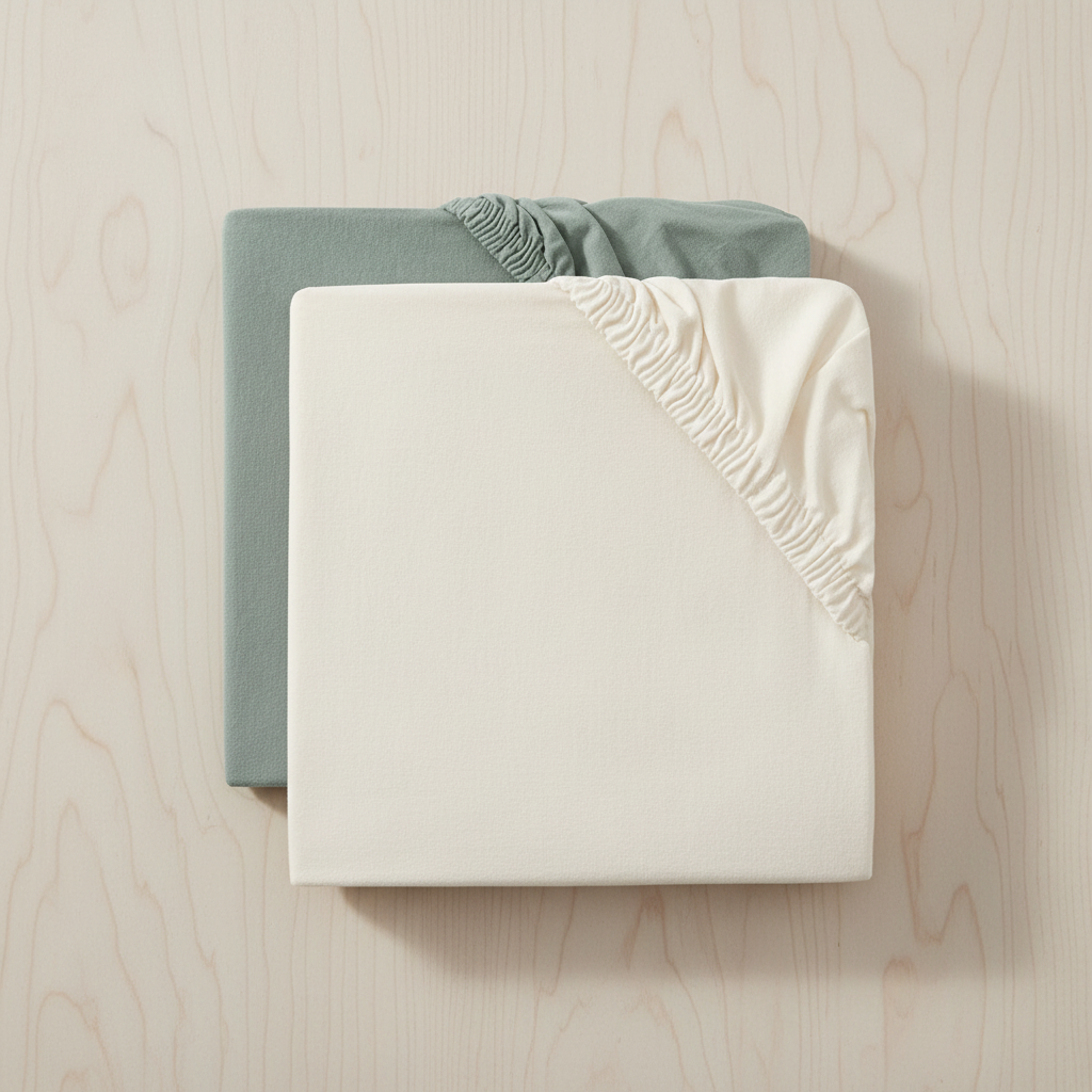 Fixleintuch Jersey 70x140cm 2er Pack Ivory, Sea Green 5