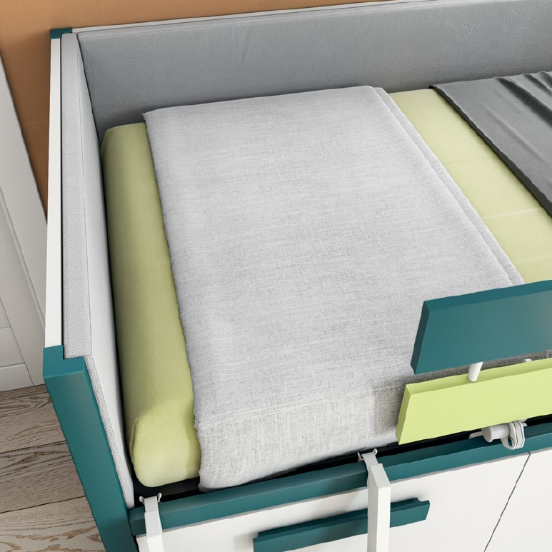 Halbhohes Bett Sky Weiss 5