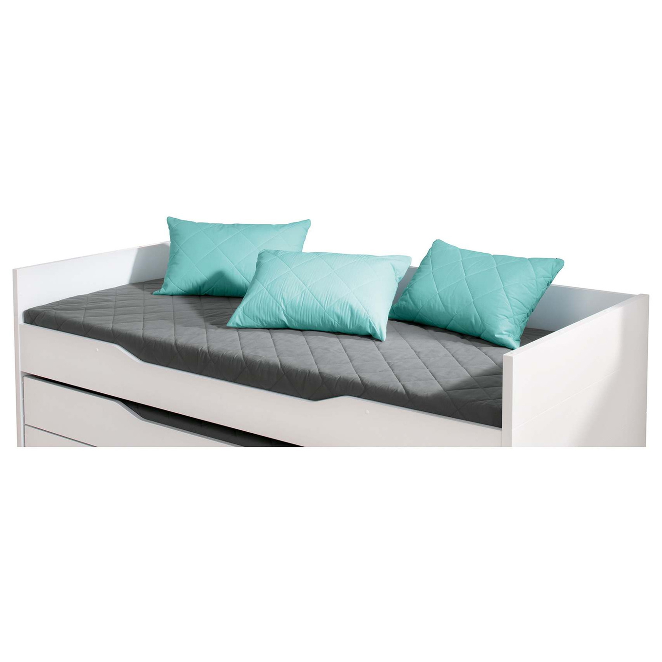 Partykissen Lang aus Baumwolle Türkis