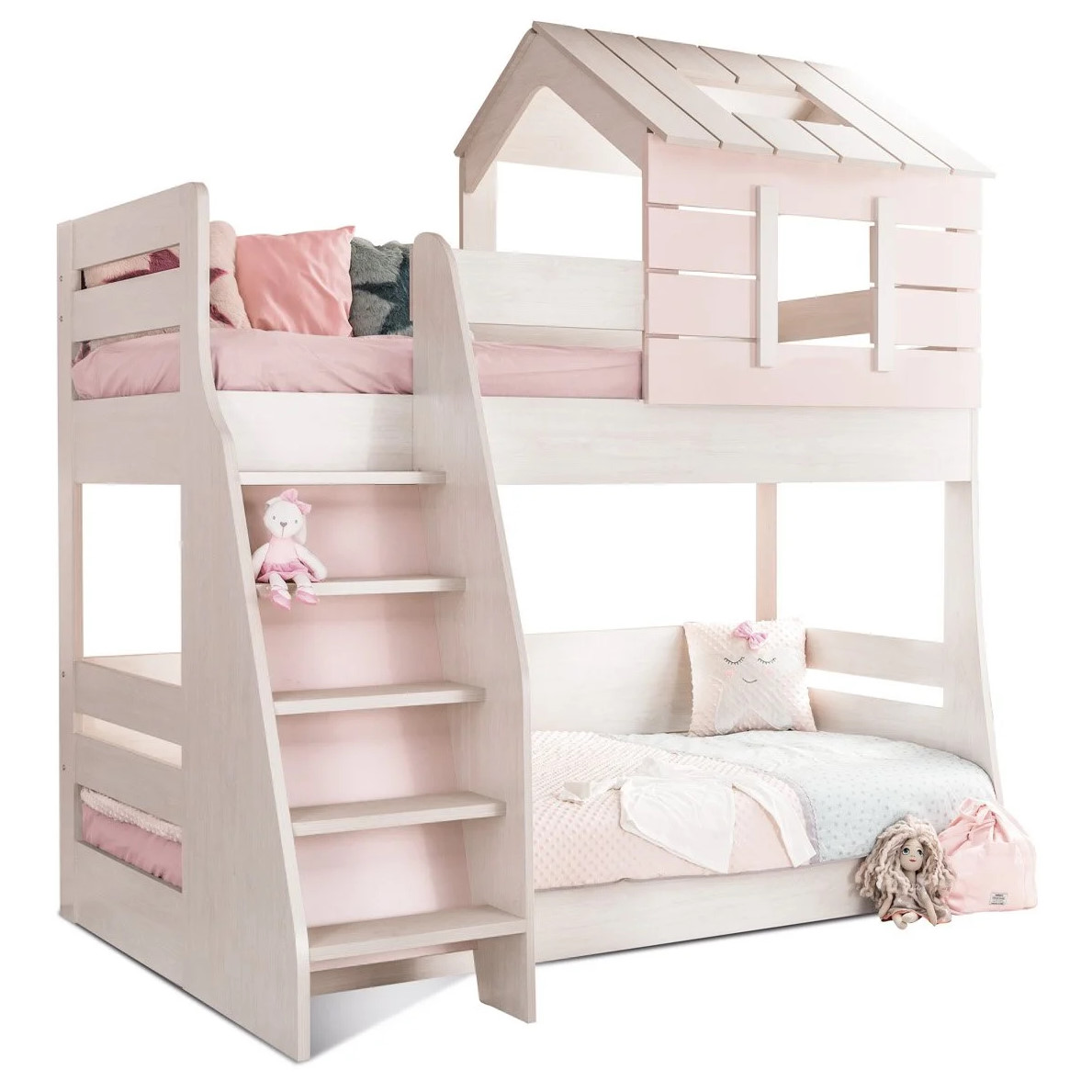 Etagenbett My House Pink