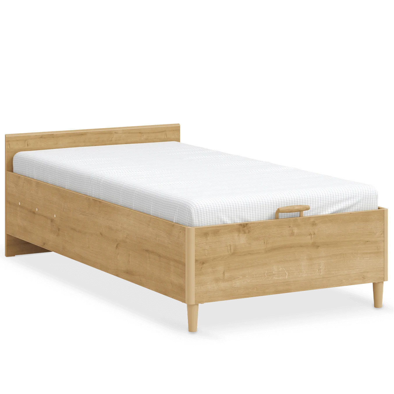 Bett Mocha mit Stauraum, ohne Kopfteil, 100 x 200 cm 1