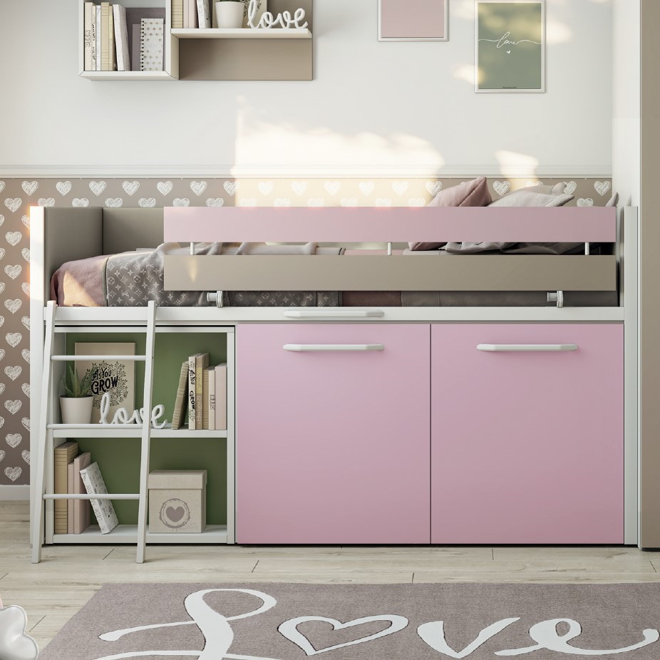 Halbhohes Bett Sky Lite Lila #2