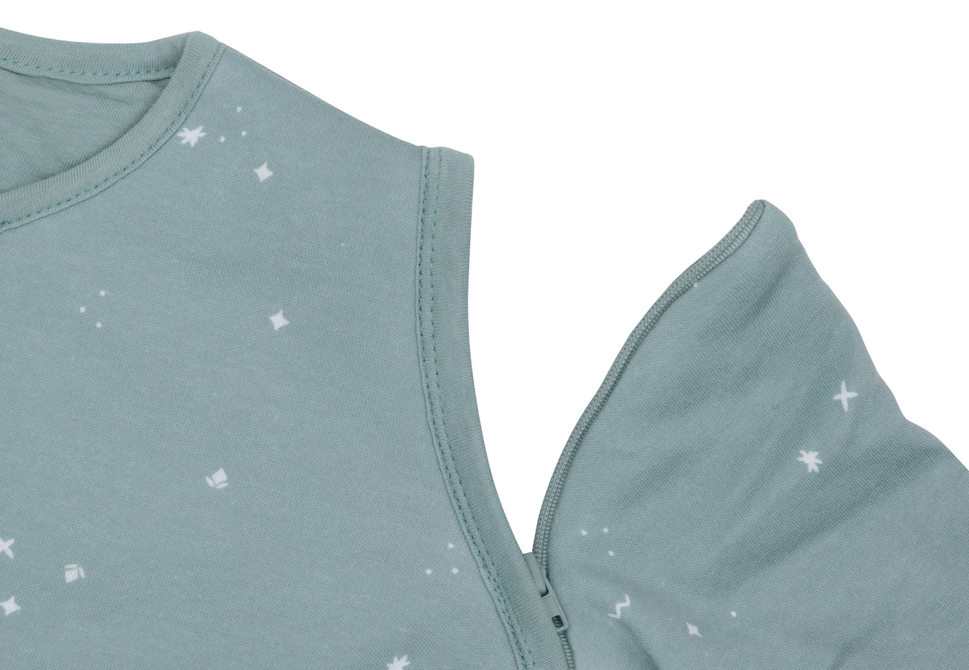 Schlafsack mit abnehmbaren Ärmeln Twinkling Grün, 60cm 2