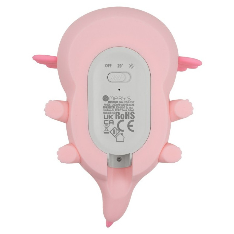 Lampe Axolotl Rosa 9