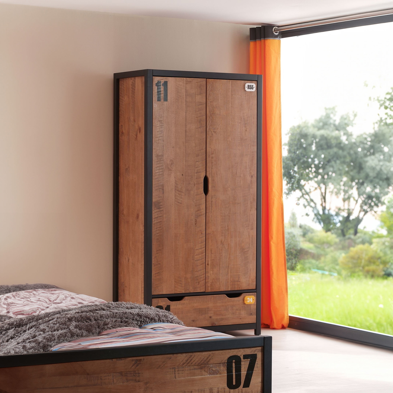 Kleiderschrank Alex 2-türig 2
