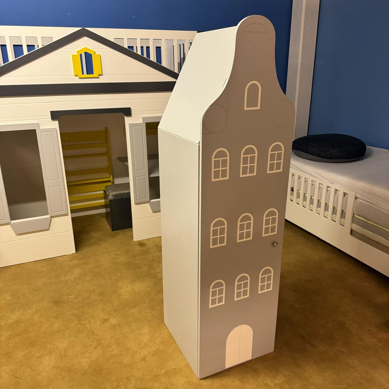 Bücherregal Amsterdam Hellgrau 3