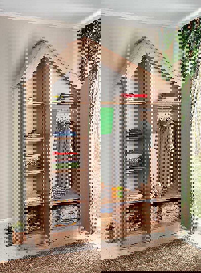 Kleiderschrank My House Natur, 3-türig 3
