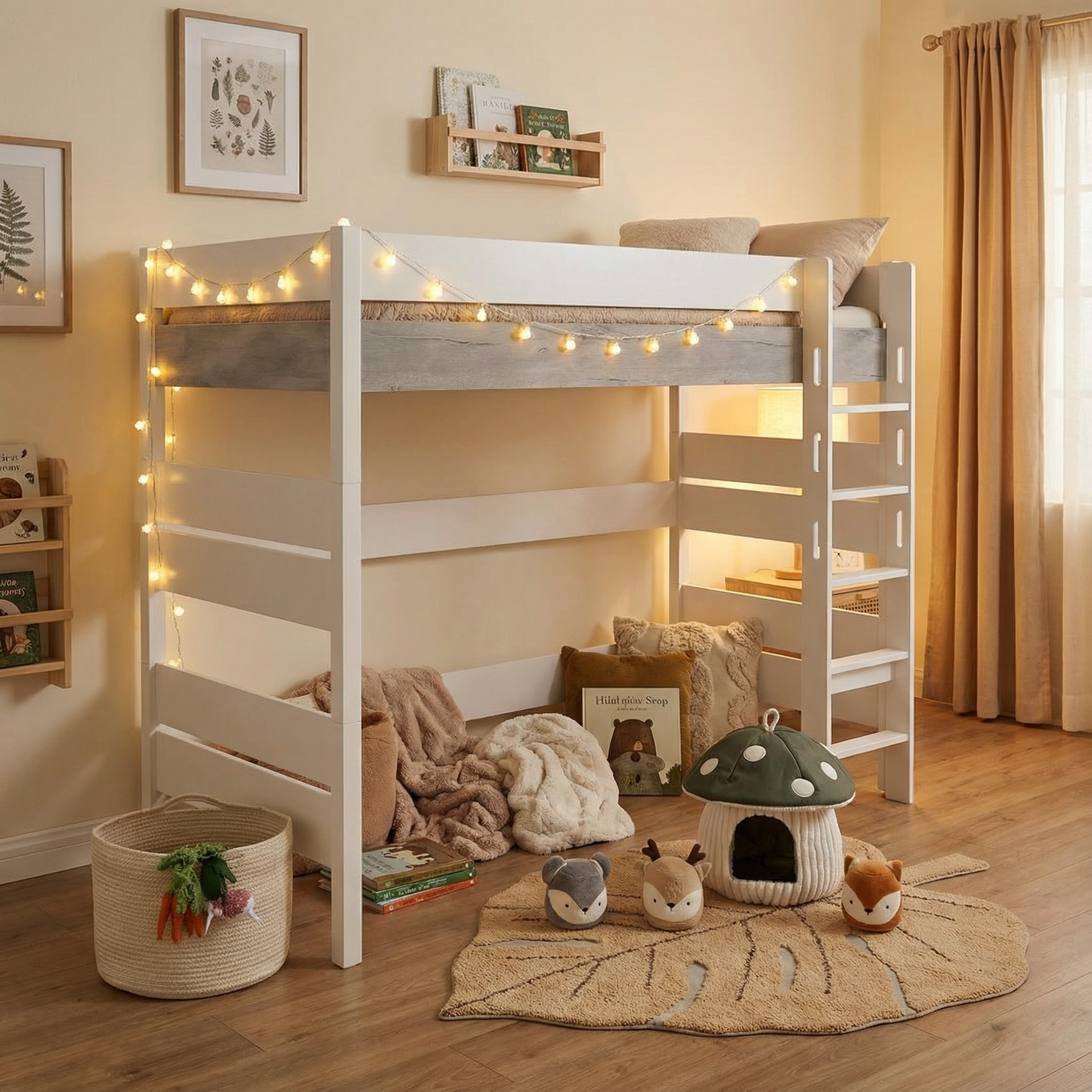 Hochbett Kira Nautik mit gerader Leiter, 120 x 200 cm 5