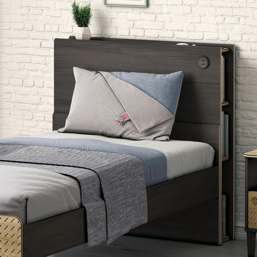 Kopfteil Black mit Fächer 100cm 2