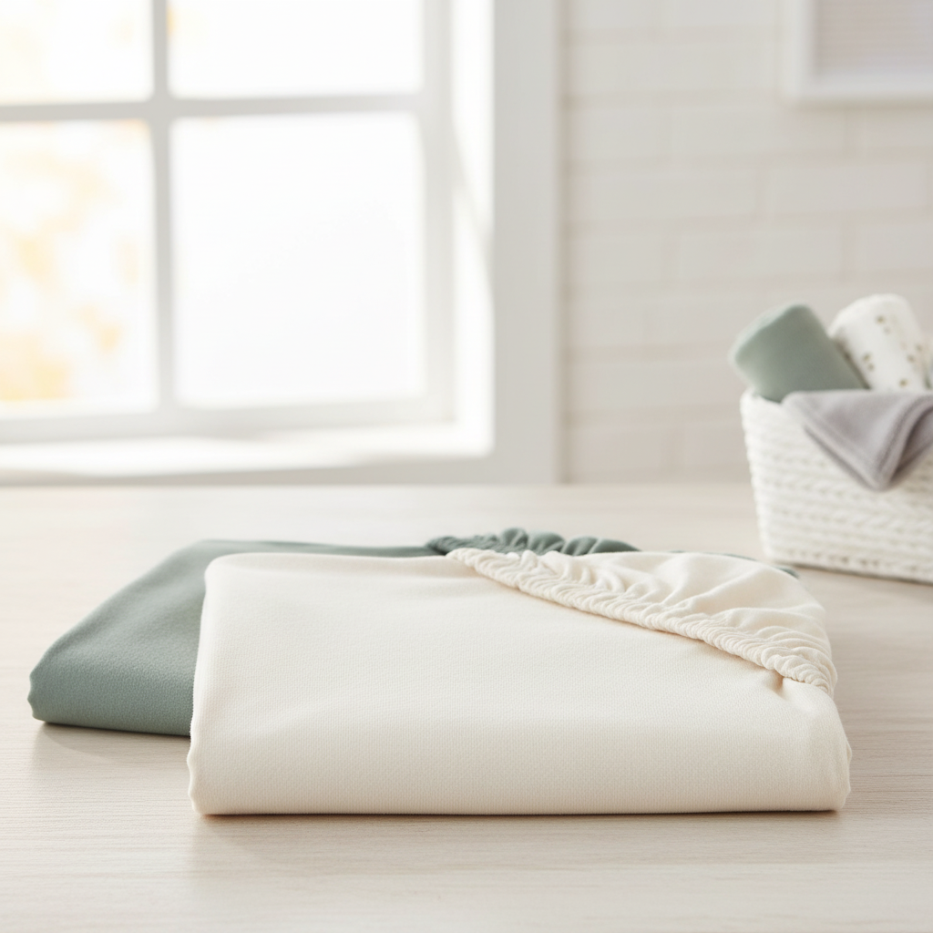 Fixleintuch Jersey 60x120cm 2er Pack Ivory, Sea Green 3