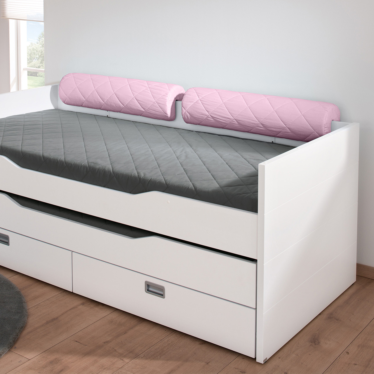 Comfortrolle aus Baumwolle Rose