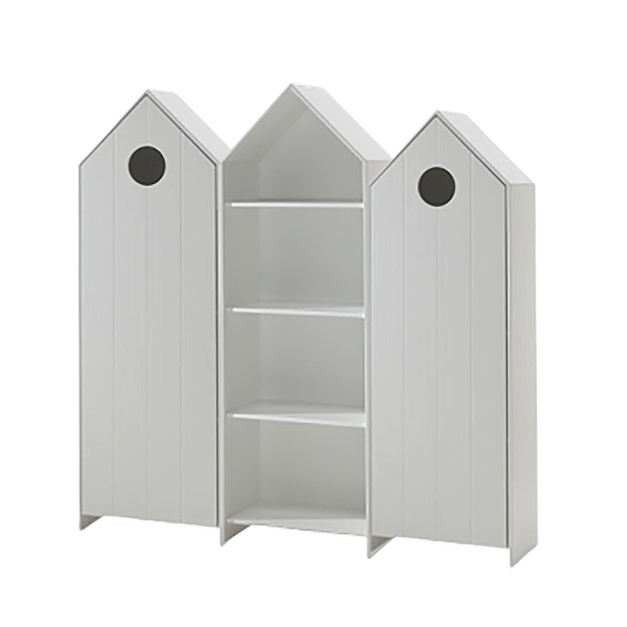 Regalschrank Casami 3-teilig Set Weiss