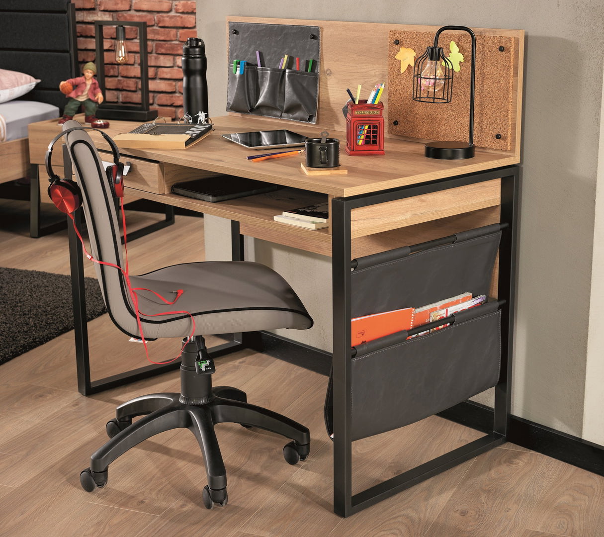 Bürostuhl Smart Schwarz, Grau 2